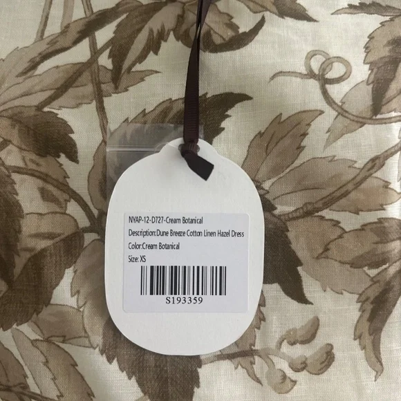 Studio McGee Cream and Brown Floral Long Sleeve Dress Tuckernuck - Picture 5 of 8